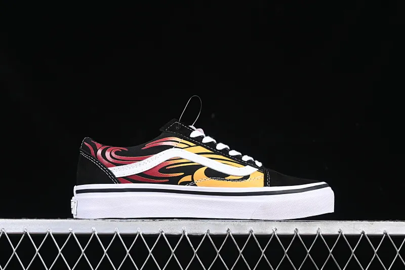 All categories Vans Vans series Vans Low Vans low-top Vans Old Skool flame red low-top casual sneakers VN000CQDBA5